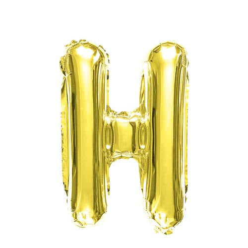 16" Gold Foil Balloon Alpha H