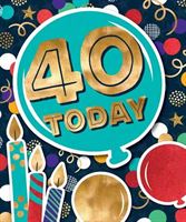 Not Quite Square 40th Birthday Card
