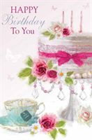Happy Birthday To You With Cake & Tea