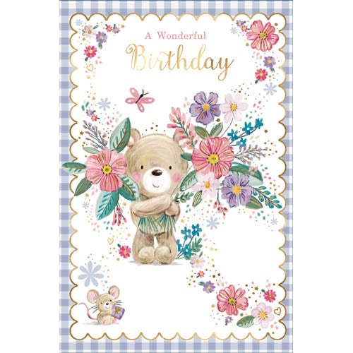 A Wonderful Birthday Teddy Bears Birthday Card