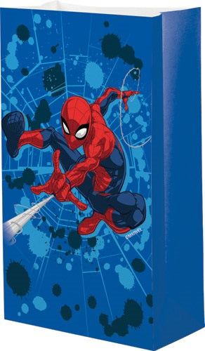 Spiderman Paper Loot Bags 8 Pk