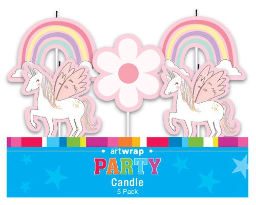 Unicorn Candle 5 Pack