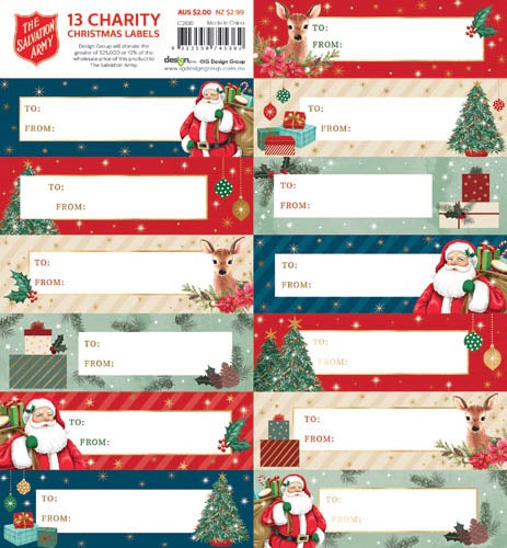 Christmas To/From Labels 13 Per Pack