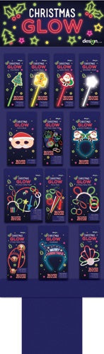 Christmas Glow Sticks 1 Pack Assorted Designs