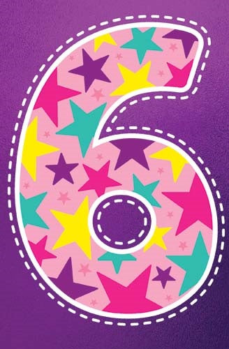 6th Birthday Card Stars