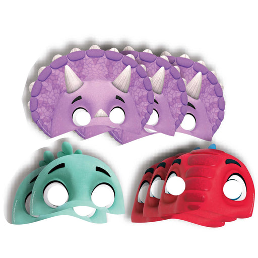 Dino Ranch Paper Mask 8 Pack