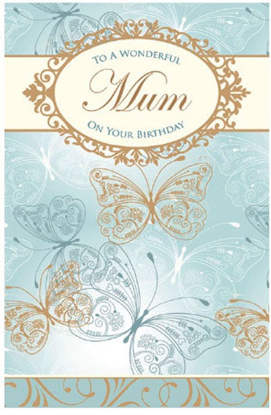 To A Wonderful Mum On Your Birthday Card