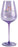 21st Purple Wine Glass Rose Gold Decal 430ml