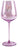 50th Pink Wine Glass Rose Gold Decal 430ml