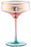 40th Pink Fluted Coupe Glass With Gold Writting 300ml