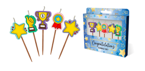 Congratulations Candles 5 Pack