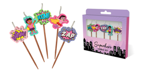 Superhero Girls Candles 5 Pack