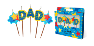 Dad Birthday Candle 5 Pack