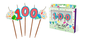 Age 100 Candles 5 Pack