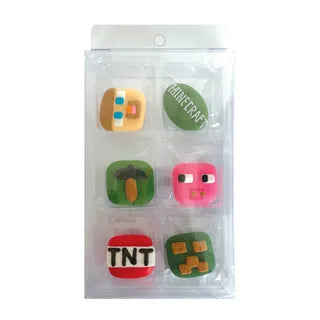 6 Piece Pack TNT Sugar Decorations Set