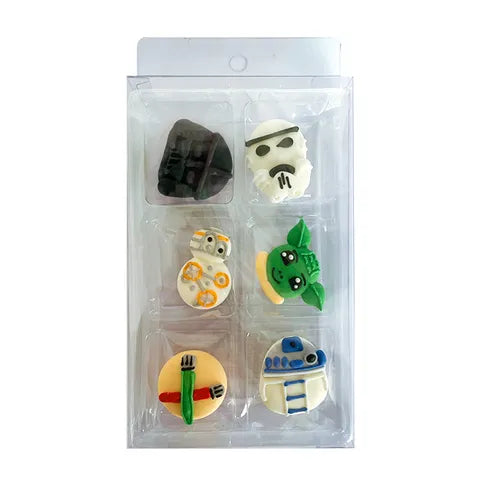 6 Piece Star Wars Sugar Decorations Set