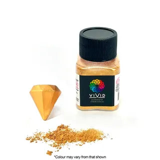 Vivid Warm Gold Edible Metallic Dust 10 Grams