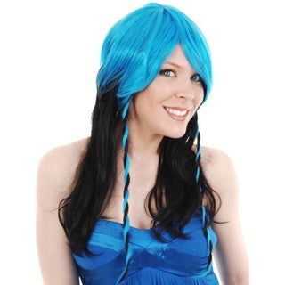 Astra Blue & Black Wig