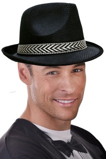 Trilby Black With Brown Band