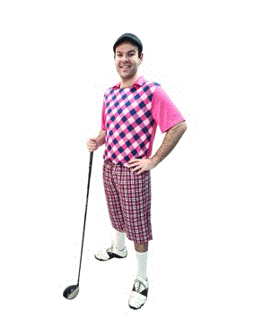 Pink Golf Pro Adult Costume