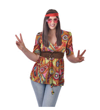 Hippie Adult Shirt