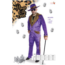 Purple Pimp Suit With Leopard Print — Red Fox Party Supplies