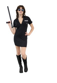 Sexy Swat Adult Dress 12-14