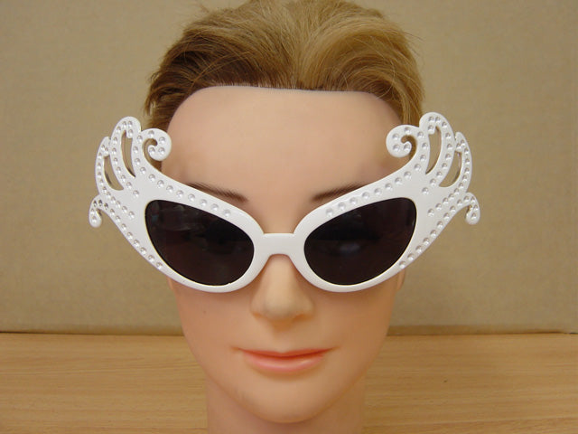 Butterfly Glasses White Frame