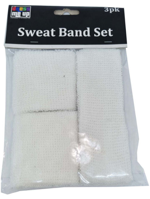 White Sweat Band Set