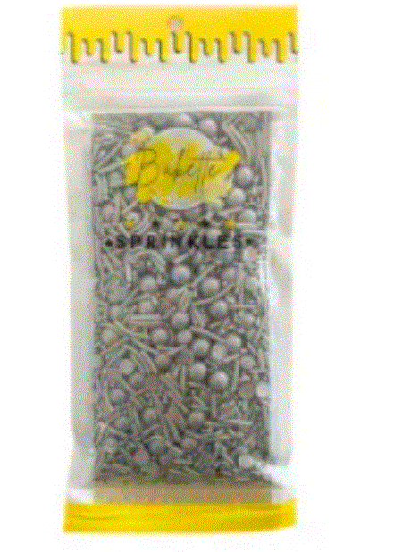 Silver Confetti Sprinkle Mix  56g