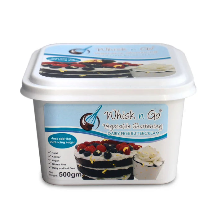 Whisk N Go Vegetable Shortening - Dairy Free Buttercream 500g