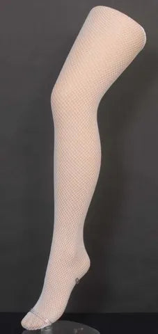 White Fishnet Tights