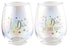 I Do/As She Says Set of 2 Stemless Holographic Glasses 560ml