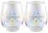 Engaged Stemless Holographic Glass 560ml Set of 2