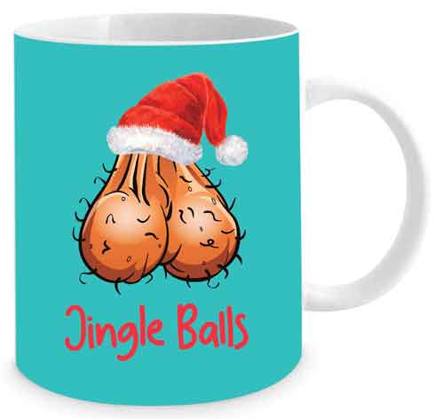 Rude Christmas Coffee Mugs (Jingle Balls)