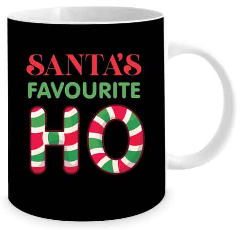 Rude Christmas Coffee Mugs (Santas Favorite Ho)