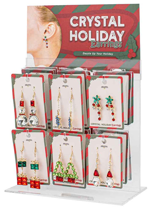 Christmas Jewellery Crystal Earrings