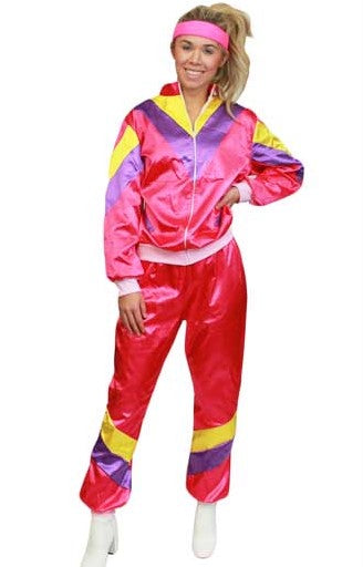 80s Pink Shell Suit Costume