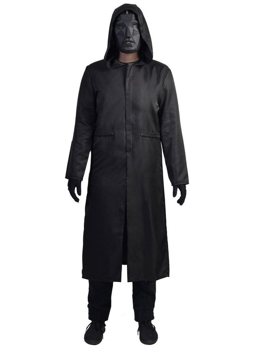 Adult Black Hooded Halloween Robe Large