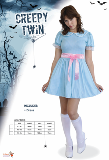 Creepy Twin 10-12 Costume