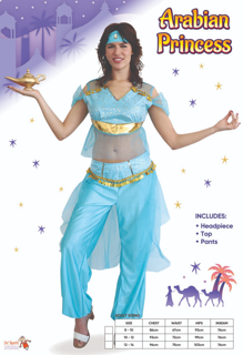 Arabian Princess Costume 10-12