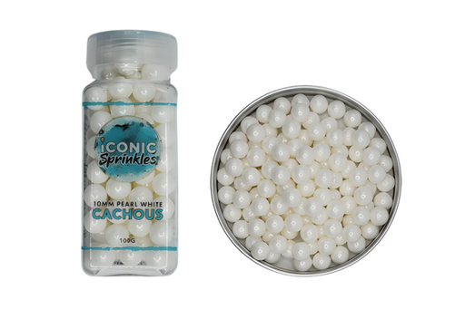 Iconic 10mm Pearl White Cachous 100g