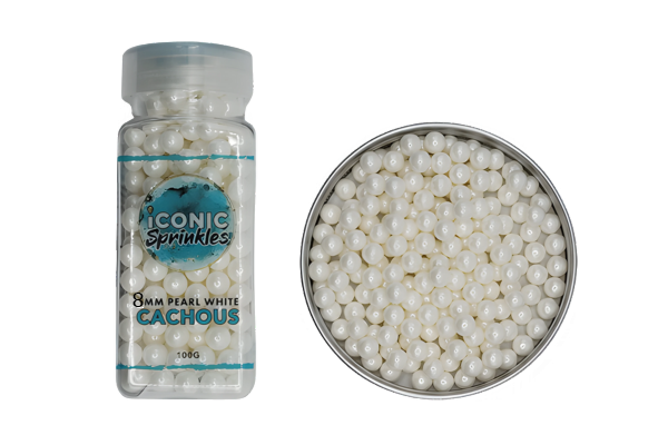 Iconic 8mm Pearl White Cachous 100g