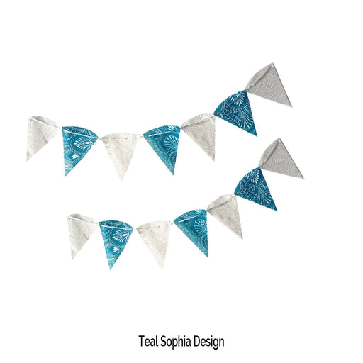 Placematters Hanging Diamond Teal Bunting & White Sophia Design