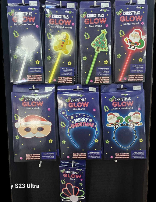 Christmas Glow Sticks 1 Pack Assorted Designs