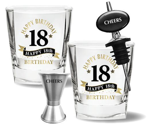 18th Spirit Glass 4 Piece Gift Set