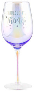 30th Wine Holographic Glass 430ml