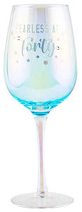 40th  Wine Holographic Glass 430ml