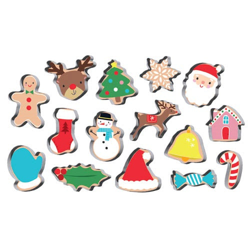 Christmas Cookie Cutter Set 15pcs Assorted