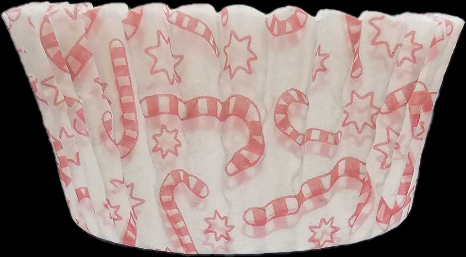 Candy Cane Christmas 408 Cupcake Patty Pans 15Pk